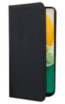 Кожен калъф тефтер и стойка Magnetic FLEXI Book Style за Samsung Galaxy A13 4G A135F / Samsung Galaxy A13 A137F черен 